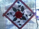 quadro rosa c/ moldura